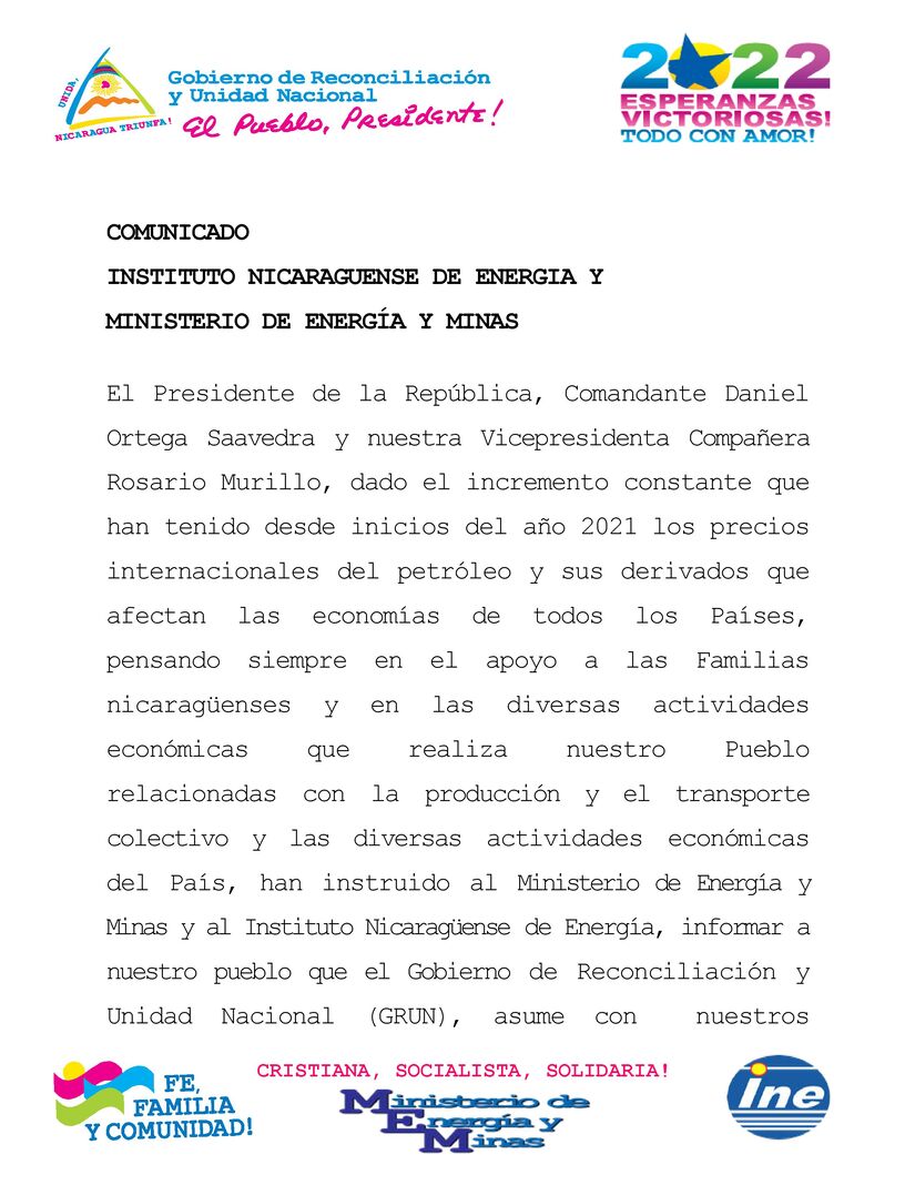COMUNICADO